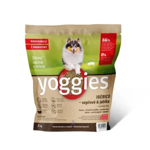 2kg Yoggies MINIGRANULE Ibérico vepřové maso s jablky lisované za studena s probiotiky | Pejskovice