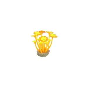 Akvarijní dekorace FLOWERS 2 oranžová/žlutá Zolux | Pejskovice
