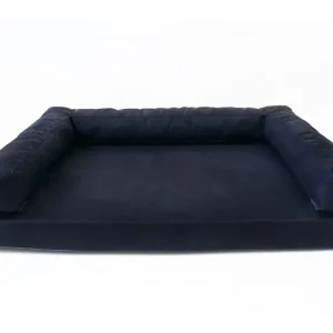 Aminela pelíšek s okrajem 80x60cm Half and Half - černá/šedá | Pejskovice