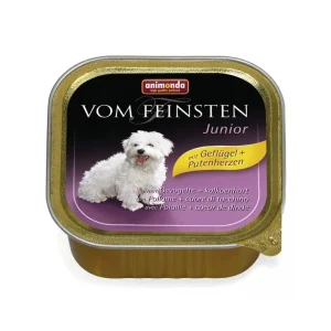 Animonda Vom Feinsten Junior paštika pro psy drůbeží + krůtí srdce 150 g