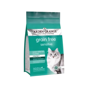 Arden Grange GF Cat Adult Sensitive Ocean White Fish & Potato (400 g)