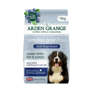 Arden Grange GF Dog Adult Large Sensitive Ocean White Fish & Potato 12kg (12 kg)