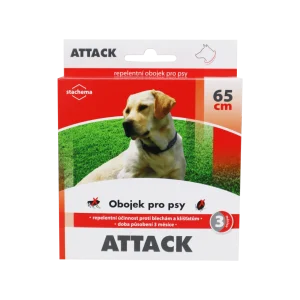 Attack obojek antiparazitární pes 65cm