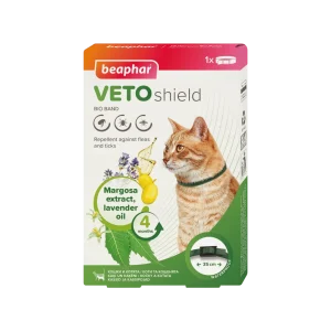 Beaphar Obojek repelentní Bio Band Veto Shield kočka 35cm
