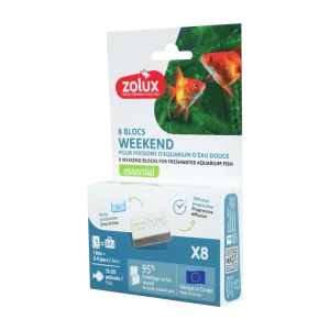 Blok krmný WEEKEND pro akvarijní ryby 8x7,5g Zolux (60 g)