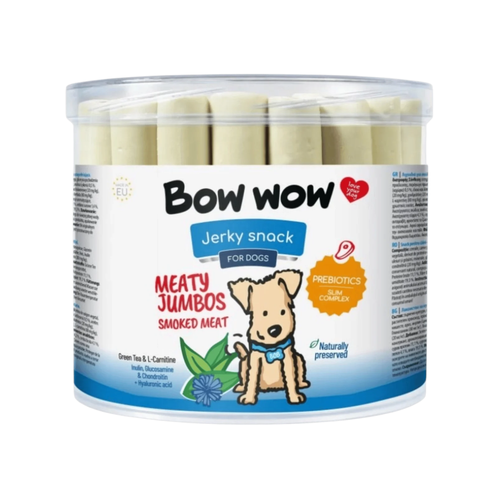 Bow wow pochoutka Morkové trubičky uzené maso 35ks (35 ks)