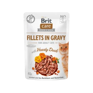 Brit Care Cat Fillets in Gravy Hearty Duck 85g (85 g)
