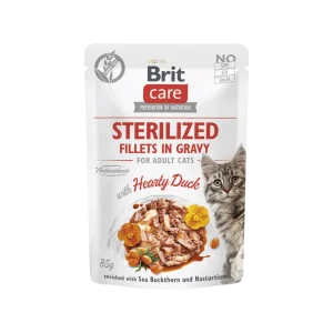 Brit Care Cat Fillets in Gravy Sterilised Hearty Duck 85g (85 g)