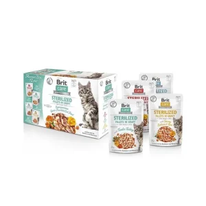 Brit Care Cat kaps. Fillets Gravy Sterilised box 12x85 g | Pejskovice