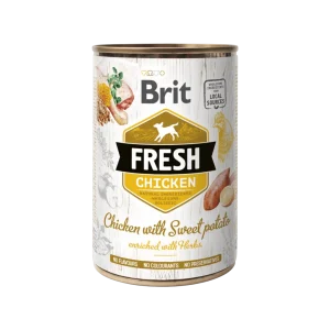 Brit Fresh Dog konzerva Chicken with Sweet Potato 400g (400 g)