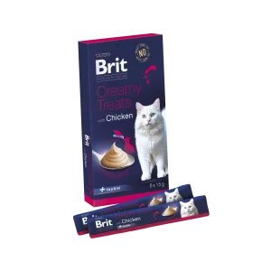 Brit Premium Cat by Nature Creamy Treats Chicken 6x15g