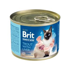 Brit Premium Cat by Nature konzerva Trout & Liver 200g (200 g)