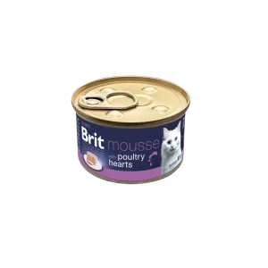Brit Premium Cat by Nature Mousse Poultry hearts 85g (85 g)