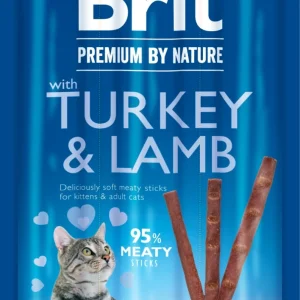 Brit Premium Cat by Nature Sticks Turkey&Lamb(3pcs) (3 ks)