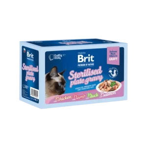 Brit Premium Cat D Fillets Gravy FamPlate Sterilised 1020g (1.02 kg)