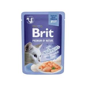 Brit Premium Cat D Fillets in Jelly with Salmon 85g (85 g)