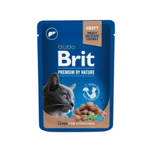 Brit Premium Cat kapsa Liver for Sterilised 100g (100 g)