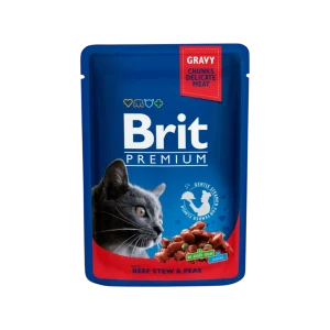 Brit Premium Cat kapsa with Beef Stew & Peas 100g (100 g)