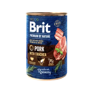 Brit Premium Dog by Nature konzerva Pork & Trachea (400 g)
