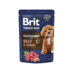 Brit Premium Dog Fillets Gravy Beef & Carrot 85g (85 g)