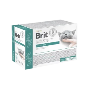 Brit VD Cat Pouch fillets in Gravy Sterilised 12x85g (1.02 kg)