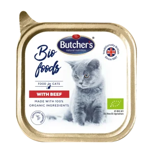 Butcher's Cat Bio Foods s hovězím vanička 85g (85 g)