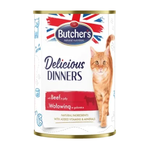 Butcher's Cat Delicious Dinners hovězí v želé konzerva 400g (400 g)