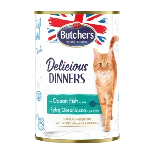 Butcher's Cat Delicious Dinners mořské ryby v želé konzerva 400g (400 g)