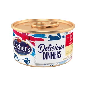 Butcher's Cat Delicous Dinners hovězí + játra konzerva 85g (85 g)