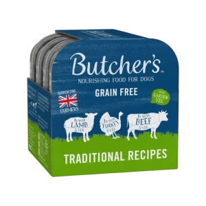 Butcher's Dog Original hovězí/krůt/jehn vanička 4x150g (600 g)
