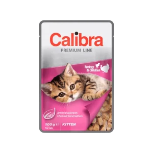 Calibra Cat kapsa Premium Kitten Turkey & Chicken100g (100 g, Krůta & Kuře)