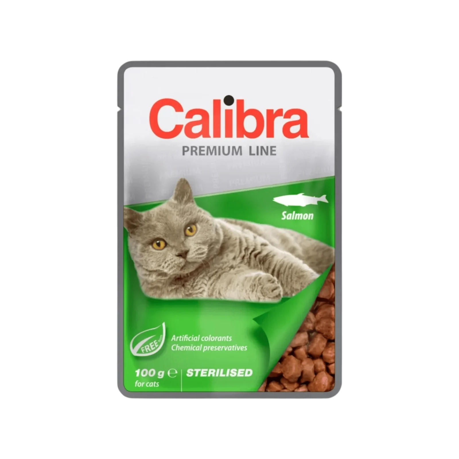 Calibra Cat kapsa Premium Sterilised Salmon 100g (100 g, Losos)