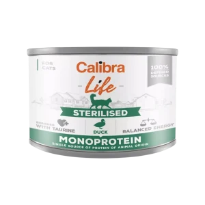Calibra Cat Life  konzerva Sterilised Duck 200g (200 g)