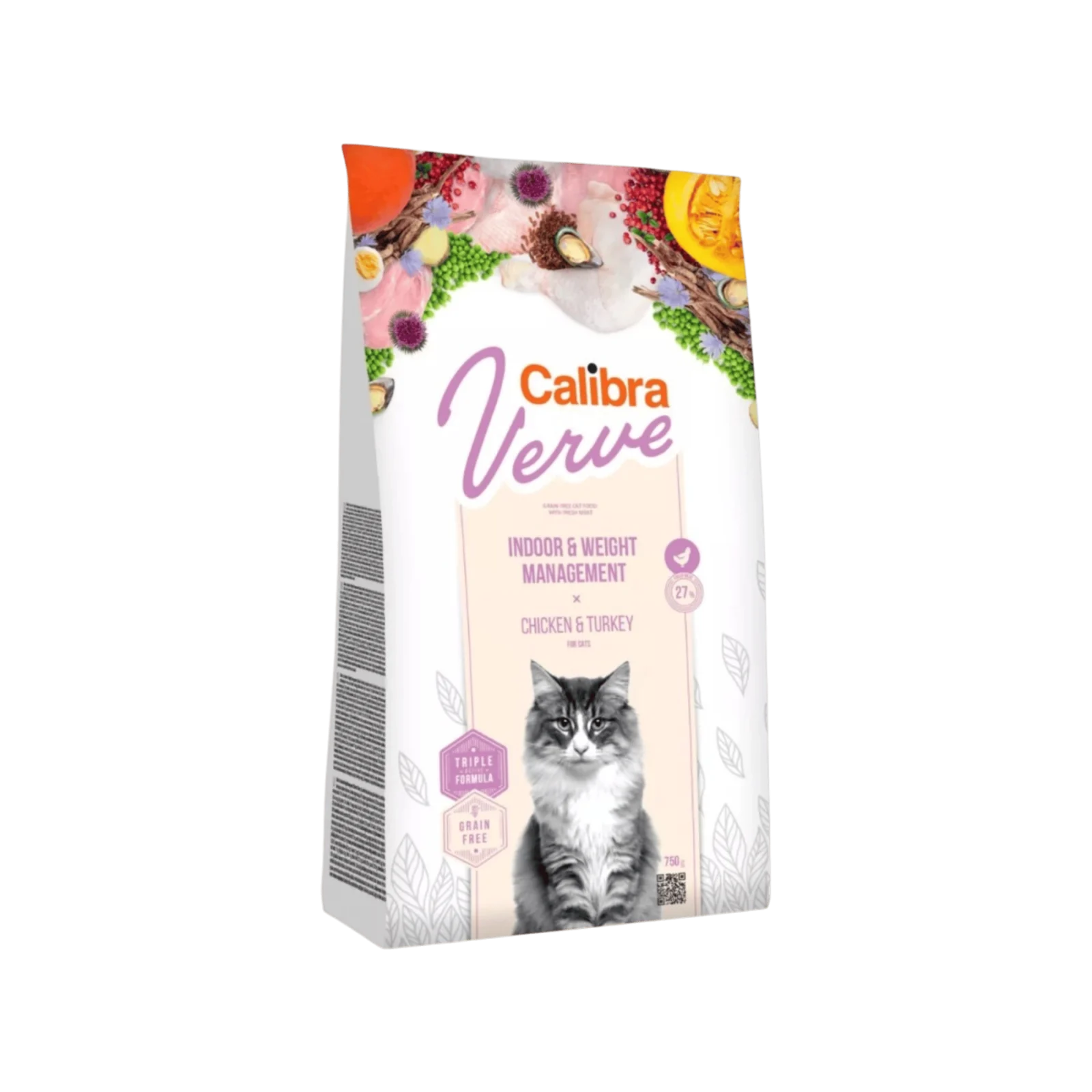 Calibra Cat Verve GF Indoor&Weight Chicken (750 g)