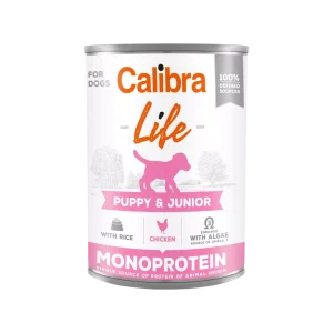 Calibra Dog Life konzerva Puppy&Junior Chicken & rice 400g (400 g)