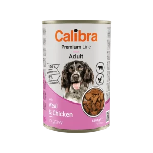 Calibra Dog Premium konzerva with Veal & Chicken 1240g (1.24 kg)