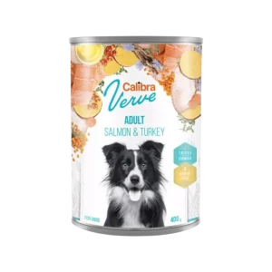 Calibra Dog Verve konzerva GF Adult Salmon & Turkey 400g (400 g)