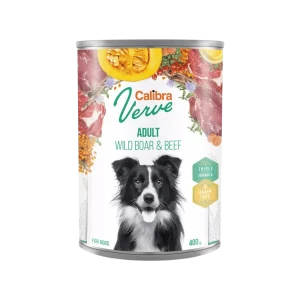 Calibra Dog Verve konzerva GF Adult Wild Boar & Beef 400g (400 g)