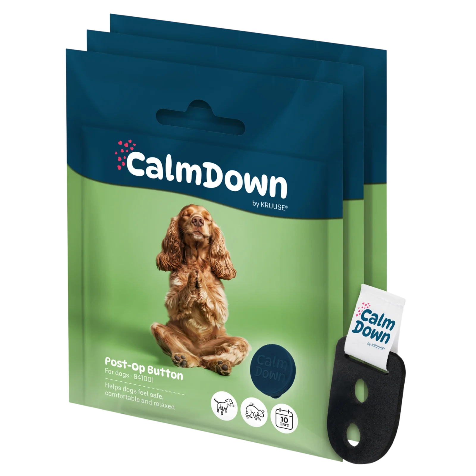 CalmDown Dog MultiUse Kit plastový držák + knoflik KRUUSE (3x knoflík)