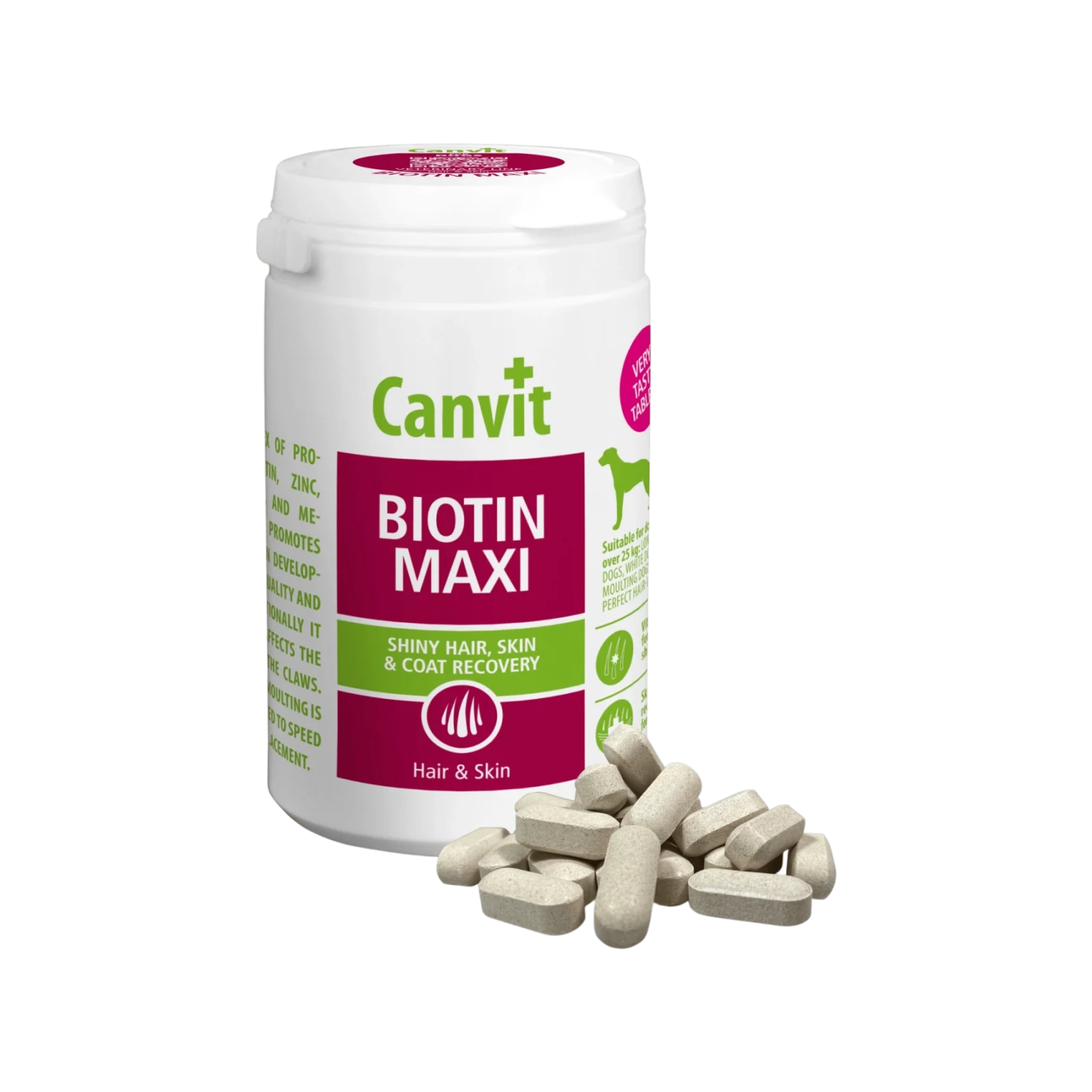 Canvit Biotin Maxi pro psy ochucený (230 g)
