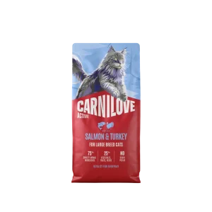 Carnilove Cat Active Dry Salmon & Turkey for Large Cats (6 kg)