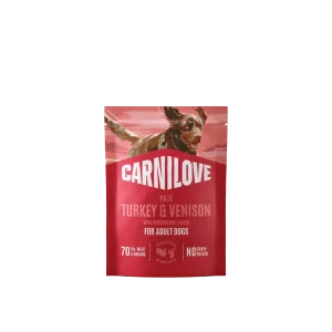 Carnilove Dog Pouch Paté Turkey & Venison with Strawbery 300g (300 g)
