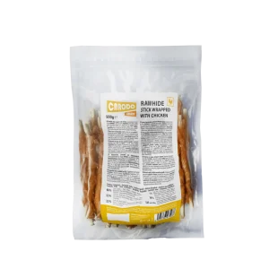 CARODO Dog pochoutka Kuřecí maso na bůvolí kůži 500g (500 g)