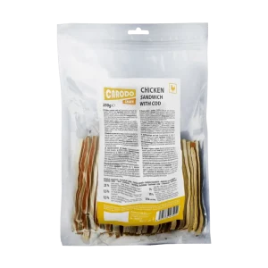 CARODO Dog pochoutka kuřecí sendvič s treskou 250g (250 g)