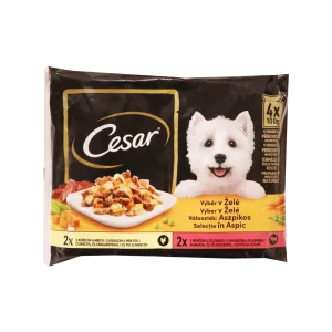 Cesar Selection kapsa výběr v želé 4x100g (400 g)