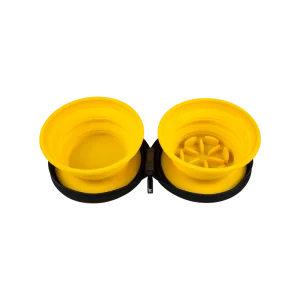 Cestovní dvojmiska SLOWFEEDER 700ml Kiwi (Oranžová)