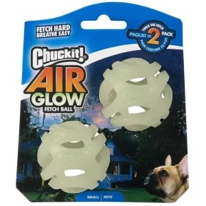 Chuckit! Air Glow Ball děrované svíticí míčky – Small 5 cm – 2 ks | Pejskovice