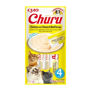 Churu Cat Chicken with Beef & Cheese Recipe 4 x 14g (56 g)