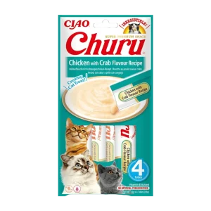 Churu Cat Chicken with Crab Flavour Recipe 4 x 14g (56 g)