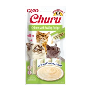 Churu Cat Chicken with Scallop 4 x 14g (56 g)